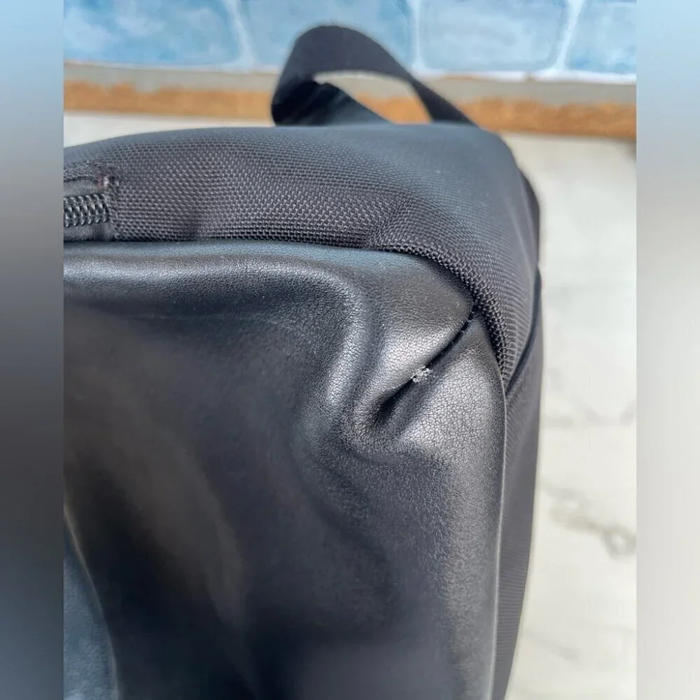 Bolvaint Giles leather and canvas backpack